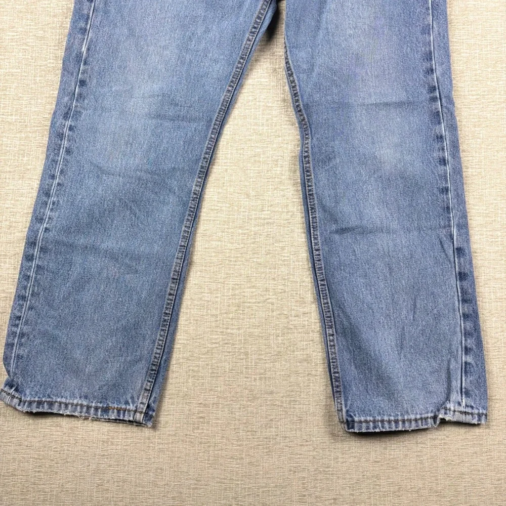 Levis 505 Mens 34x27 Light Distress Jeans Thigh Fade ** Vintage Style ** Denim